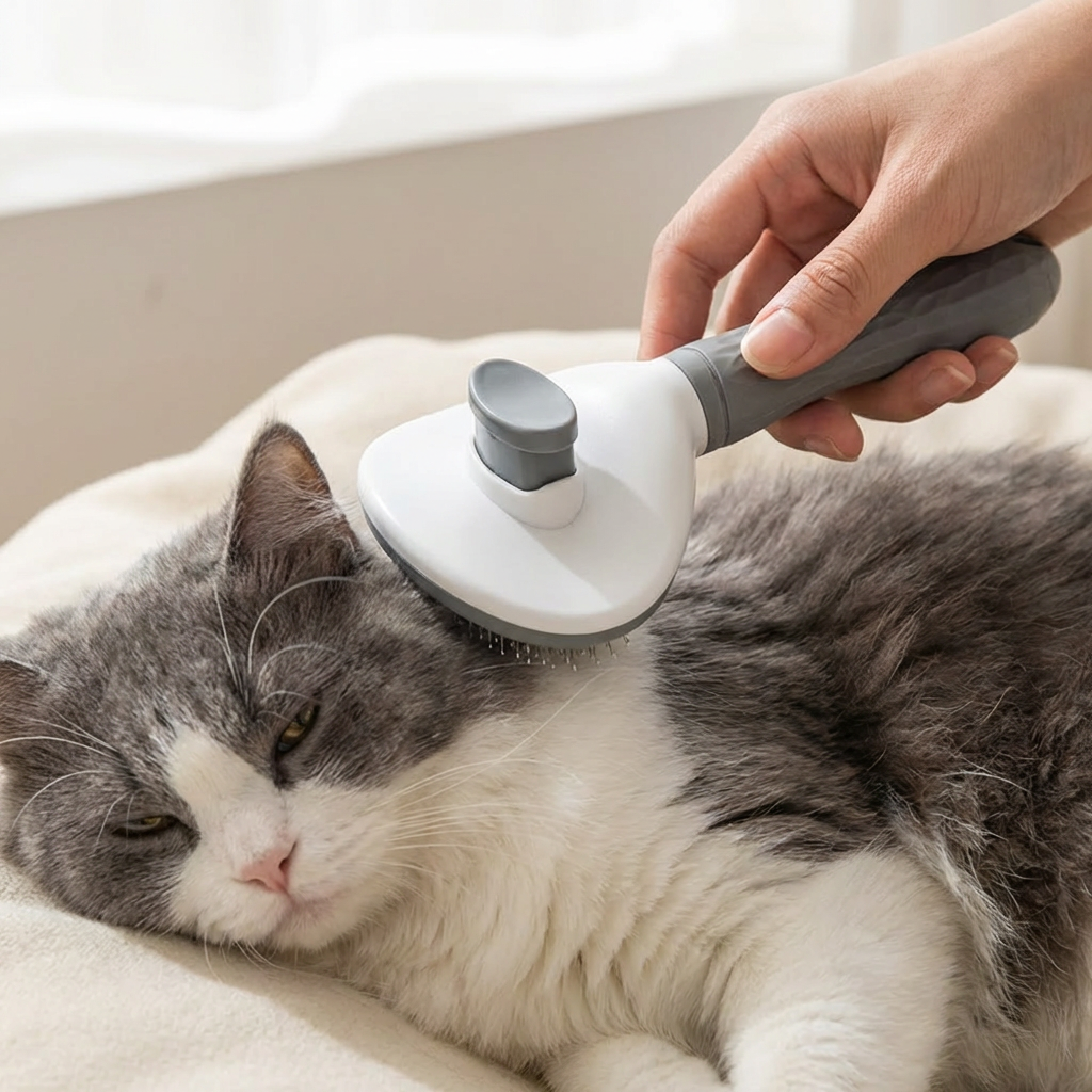 Escova Anti-Pelos para Cães e Gatos