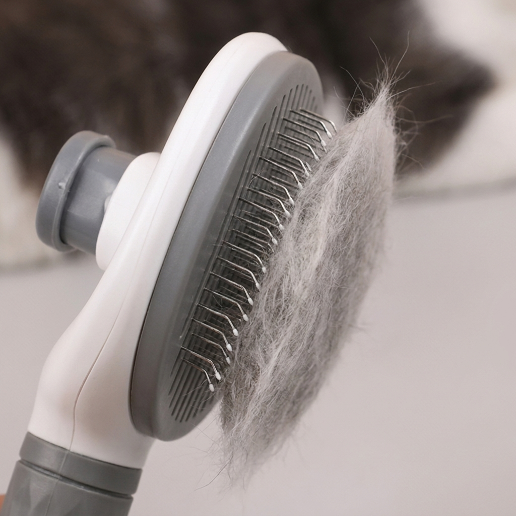Escova Anti-Pelos para Cães e Gatos